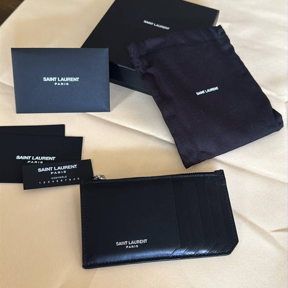 Saint Laurent Fragments Cardholder Black - Picture 1 of 15
